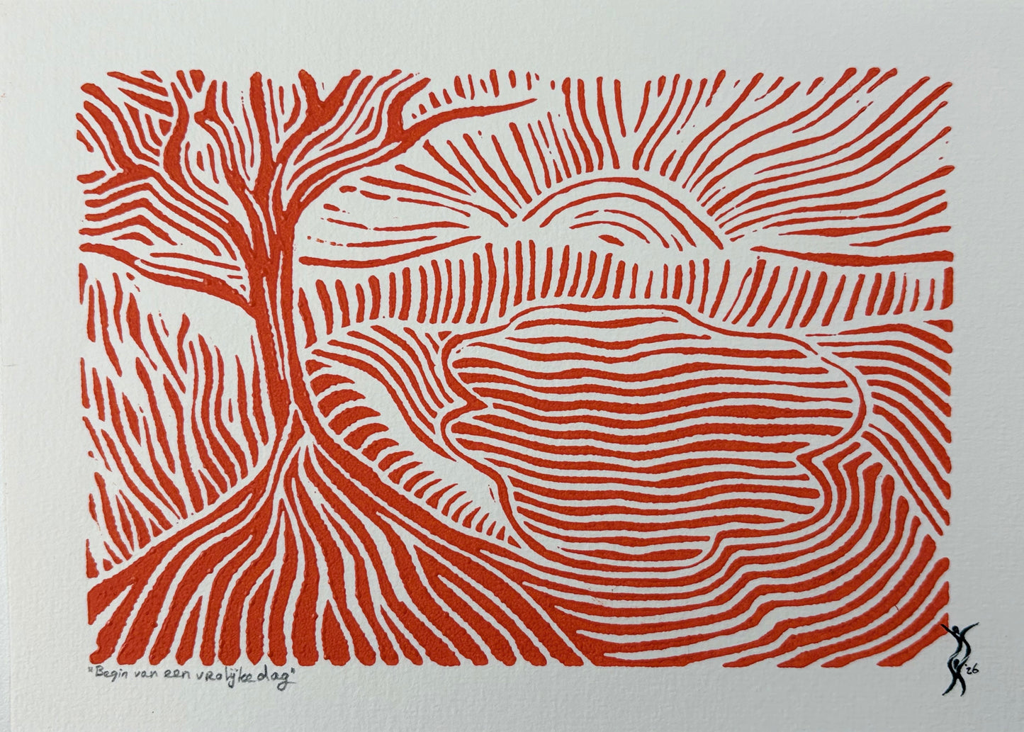 Begin van een vrolijke dag