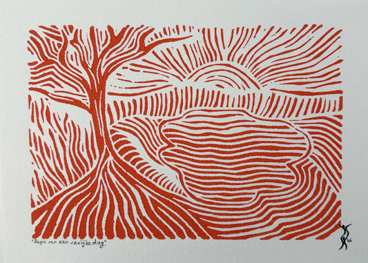 Begin van een vrolijke dag